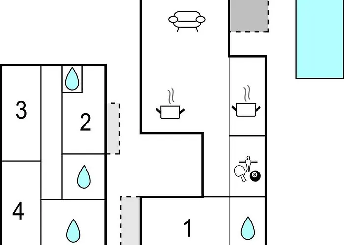 Ferienhaus Gorgeous In With Kitchen *